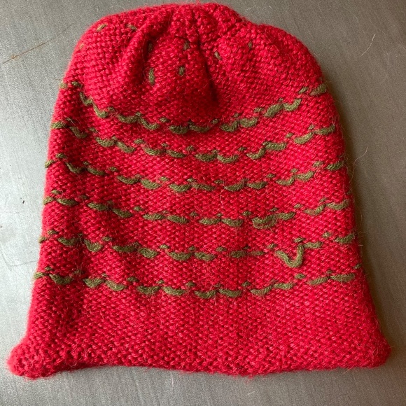Alpaca Knitted Strawberry Hat - Picture 8 of 8